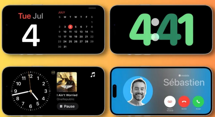 杭锦苹果手机维修分享iOS17横屏充电待机显示有什么好处 