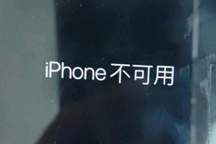 杭锦苹果服务网点分享锁屏界面显示“iPhone 不可用”如何解决 