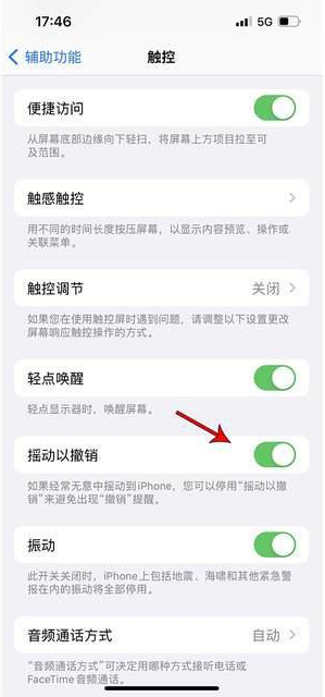 杭锦苹果手机维修分享iPhone手机如何设置摇一摇删除文字 